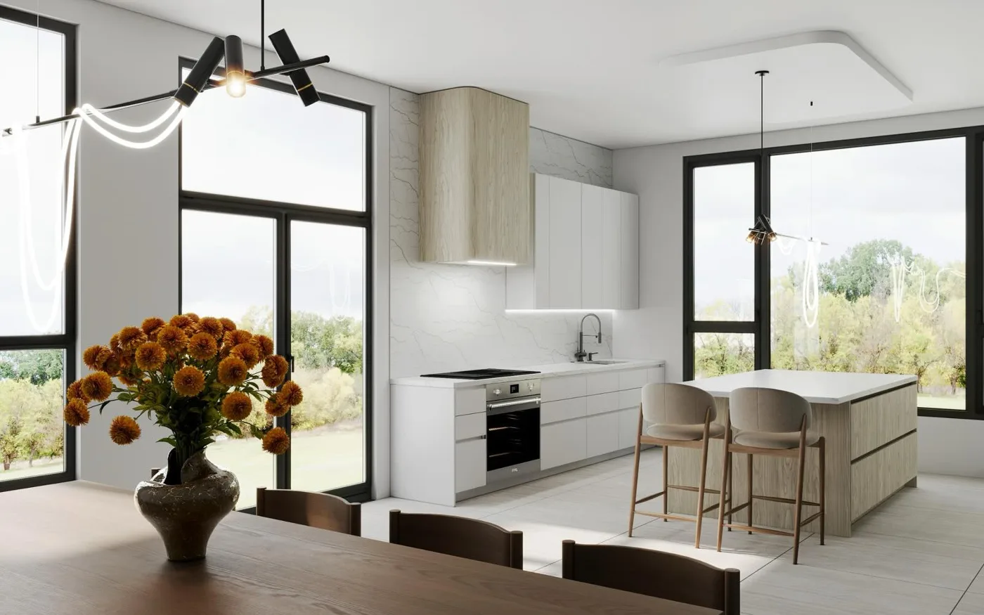 Walnut Custom Interiors kitchen, view 24