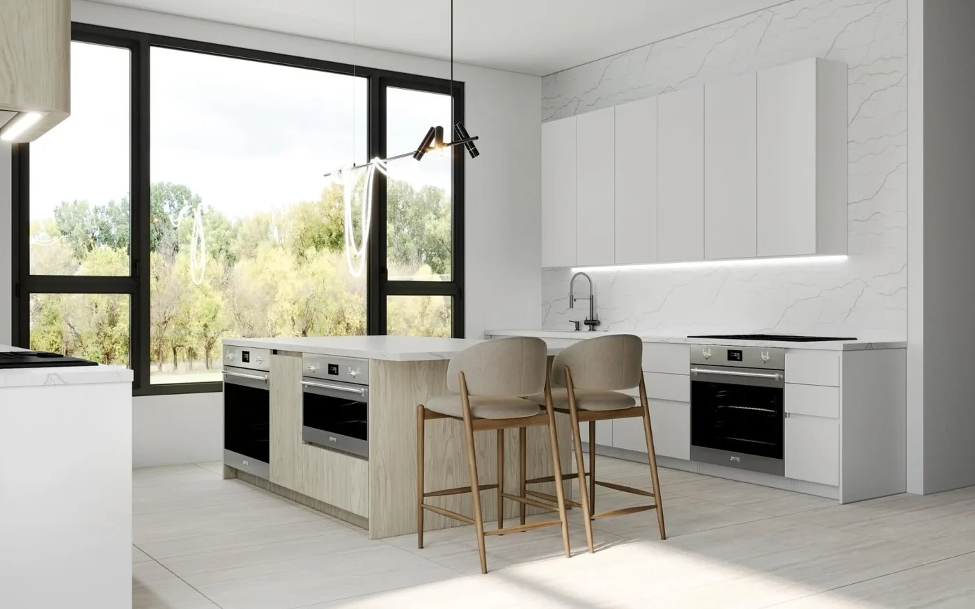 Walnut Custom Interiors kitchen, view 25