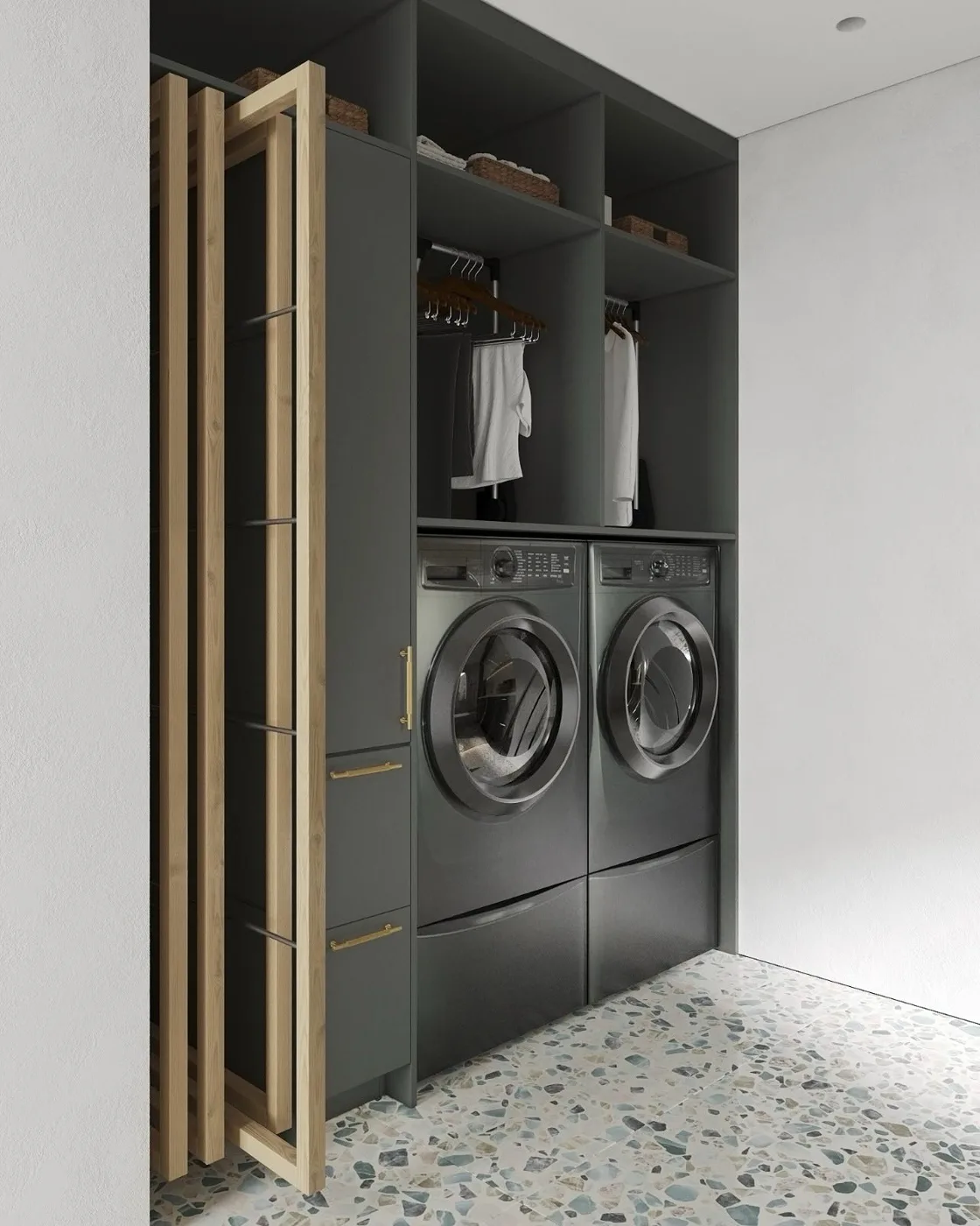 Walnut Custom Interiors laundry room, view 42