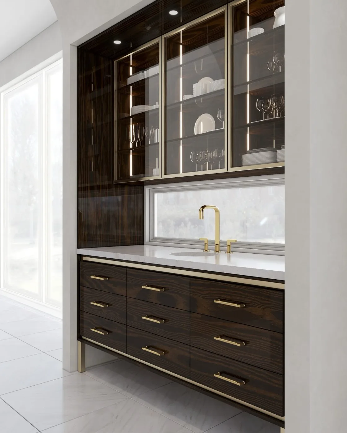 Walnut Custom Interiors kitchen, view 56