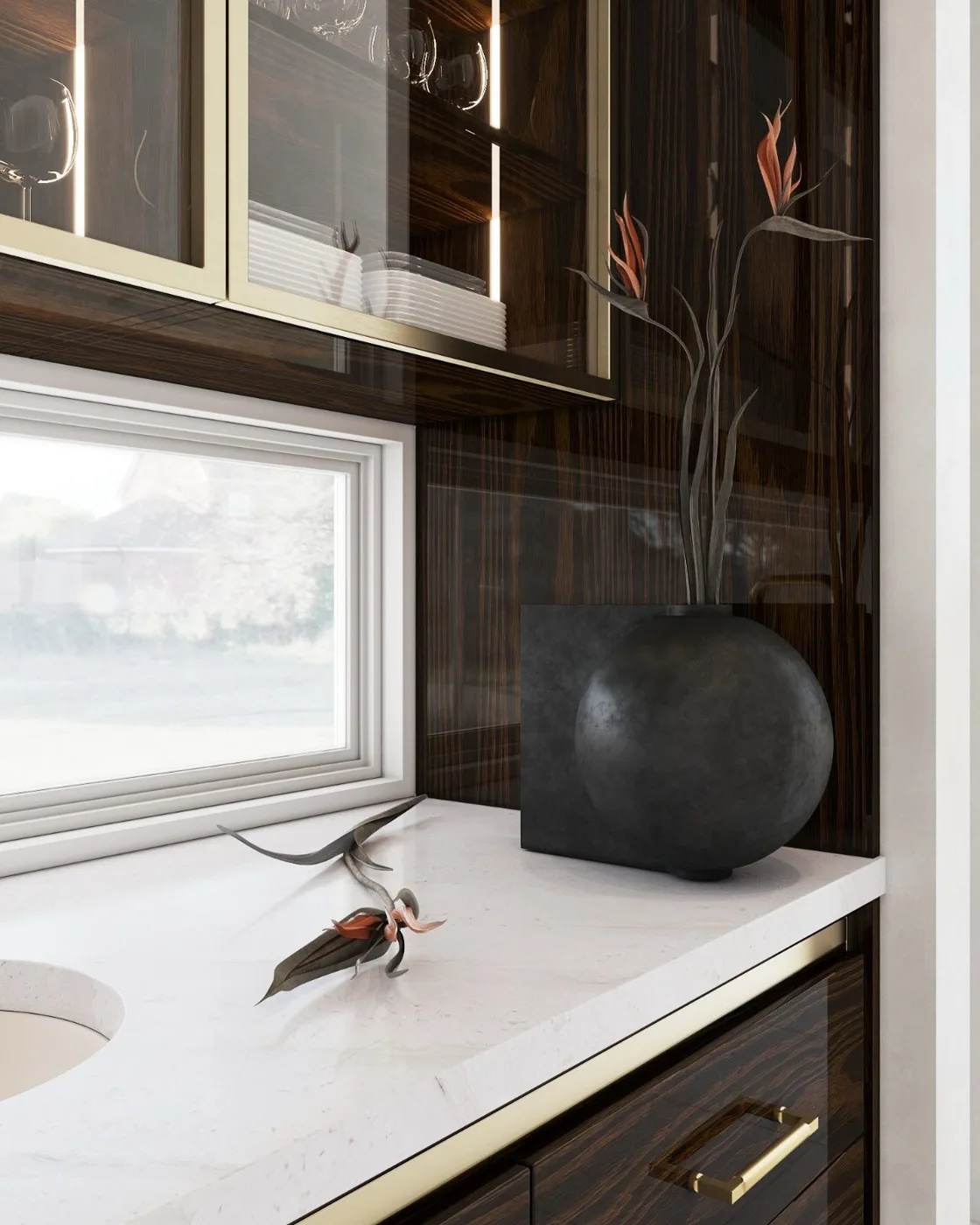Walnut Custom Interiors kitchen, view 57