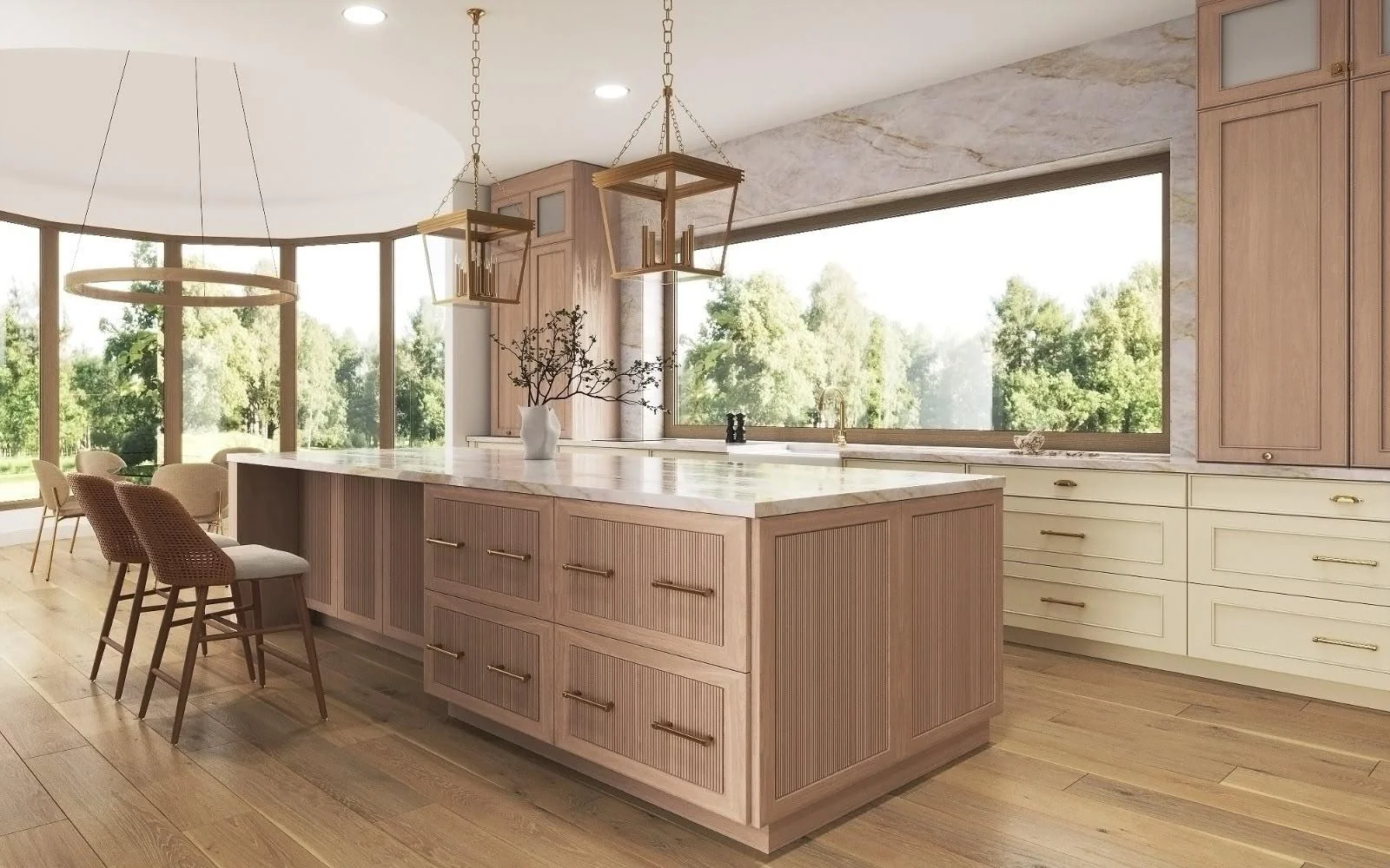 Walnut Custom Interiors kitchen, new view 1