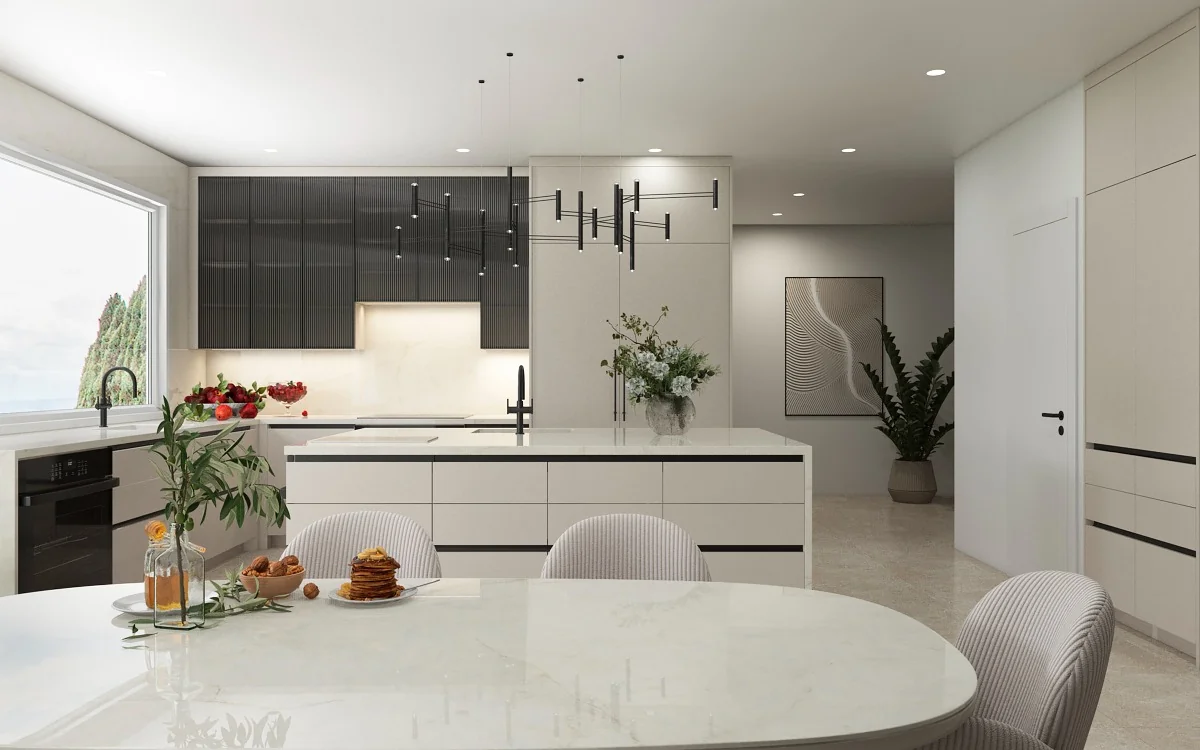 Walnut Custom Interiors kitchen, new view 10