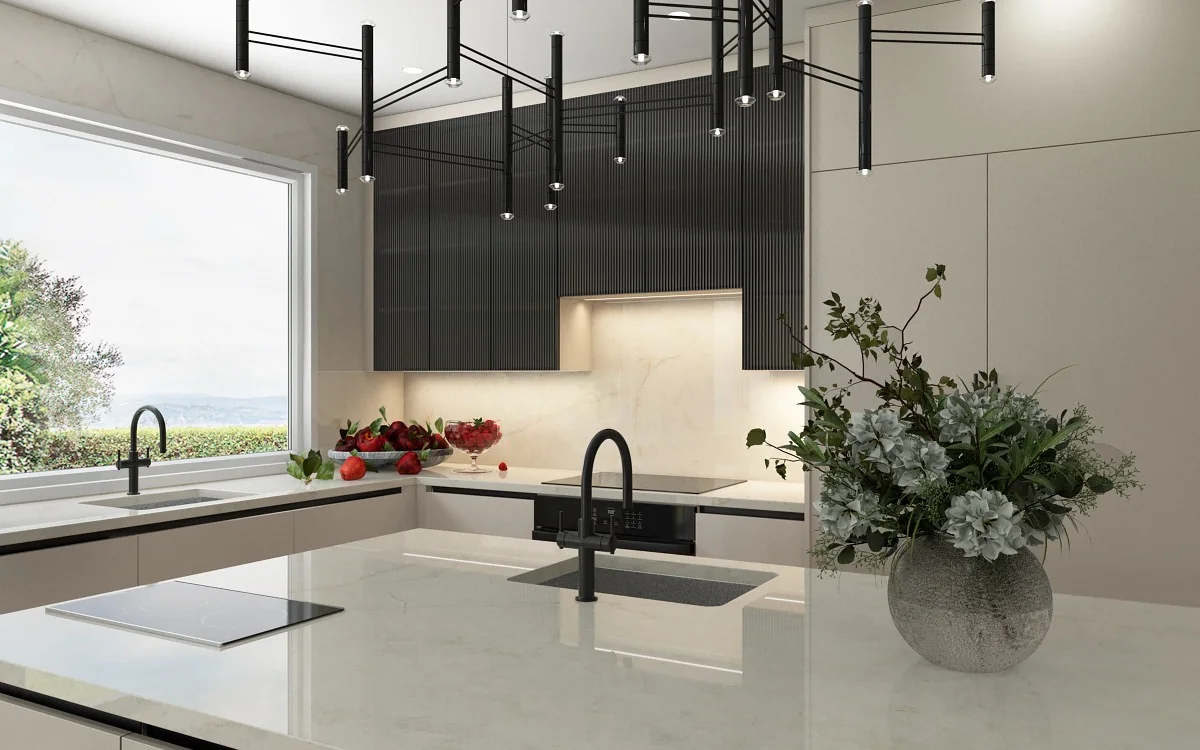 Walnut Custom Interiors kitchen, new view 2